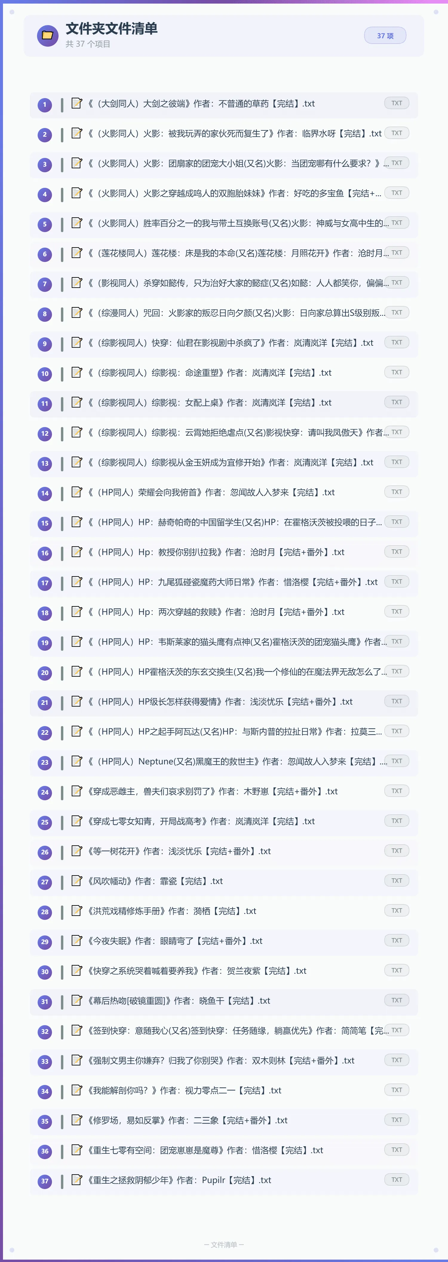 2026年7月18号小说文包更新