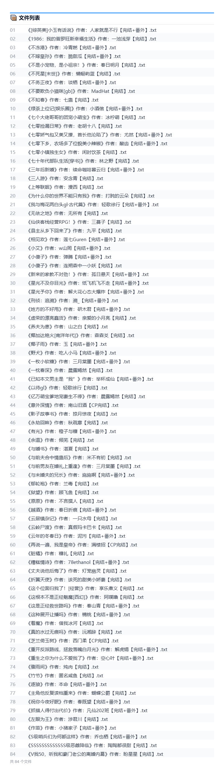 2026年10月2号小说文包更新